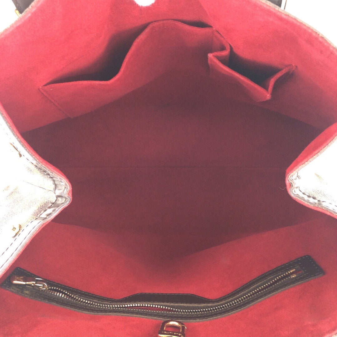 LOUIS VUITTON Tote Bag N51204 PVC Brown Damier Hamstead MM