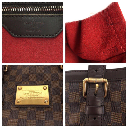 LOUIS VUITTON Tote Bag N51204 PVC Brown Damier Hamstead MM