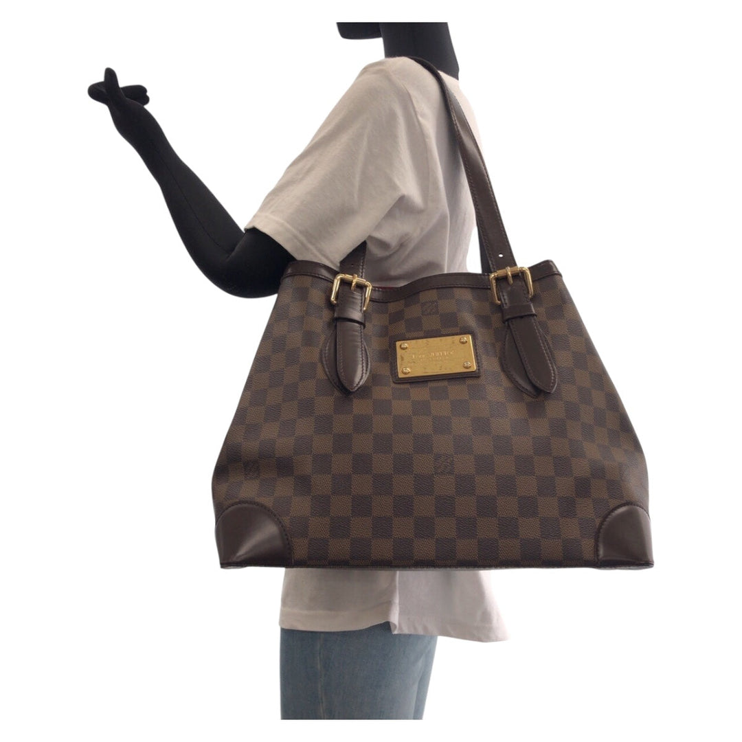 LOUIS VUITTON Tote Bag N51204 PVC Brown Damier Hamstead MM