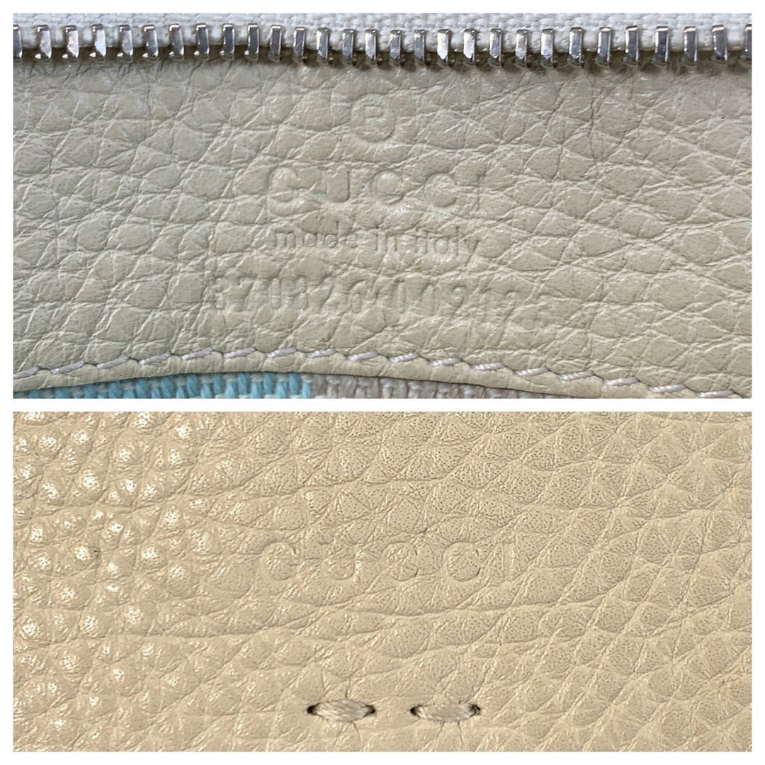 GUCCI Shoulder Bag 370826 leather Ivory SilverMetal Shoulder Bag Messenger bag Bamboo Daily Flap Women Used Authentic