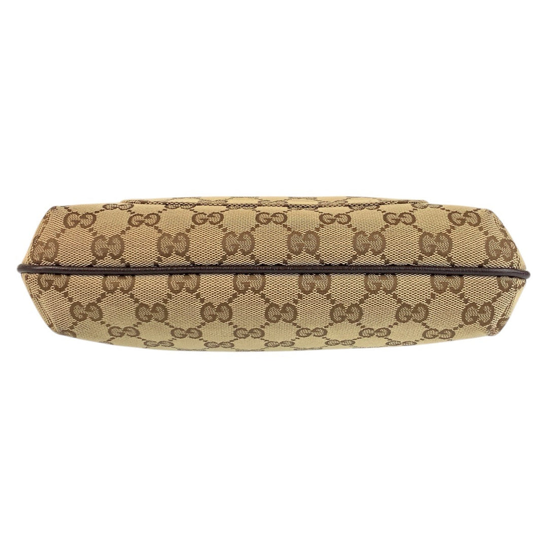 GUCCI Shoulder Bag 122793 GG canvas, leather Beige brown Shoulder Bag pochette Women(Unisex) Used Authentic