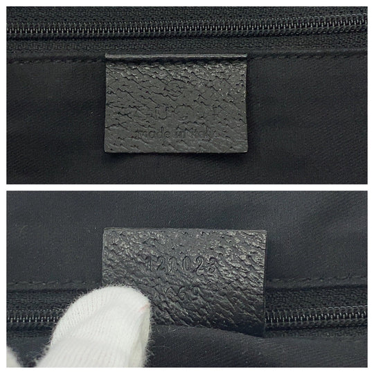 GUCCI Shoulder Bag 121023 GG canvas black