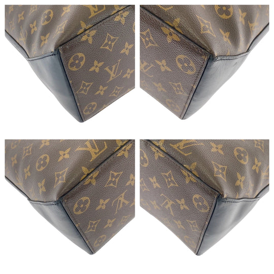 LOUIS VUITTON Tote Bag M45734 PVC Brown Black Black Metal Tote Bag Business bag Monogram Macasa Weekend PM mens(Unisex) Used Authentic