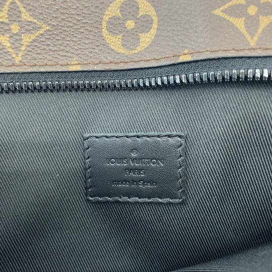 LOUIS VUITTON Tote Bag M45734 PVC Brown Black Black Metal Tote Bag Business bag Monogram Macasa Weekend PM mens(Unisex) Used Authentic