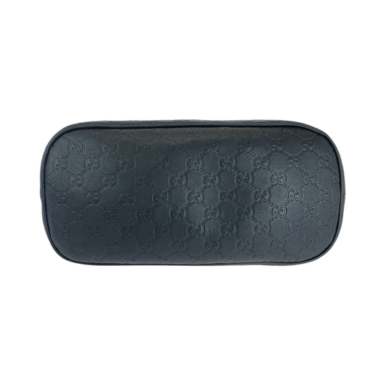 GUCCI Shoulder Bag 420023 leather black Guccisima