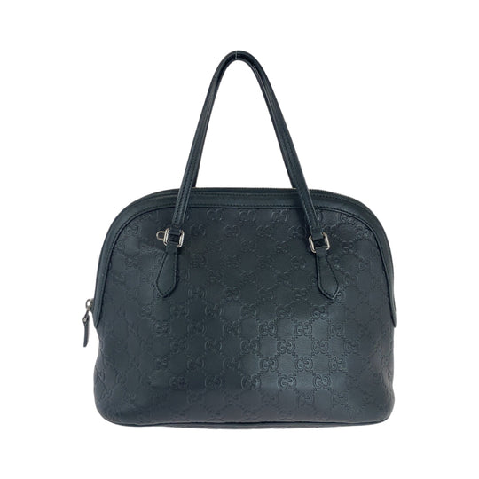 GUCCI Shoulder Bag 420023 leather black Guccisima