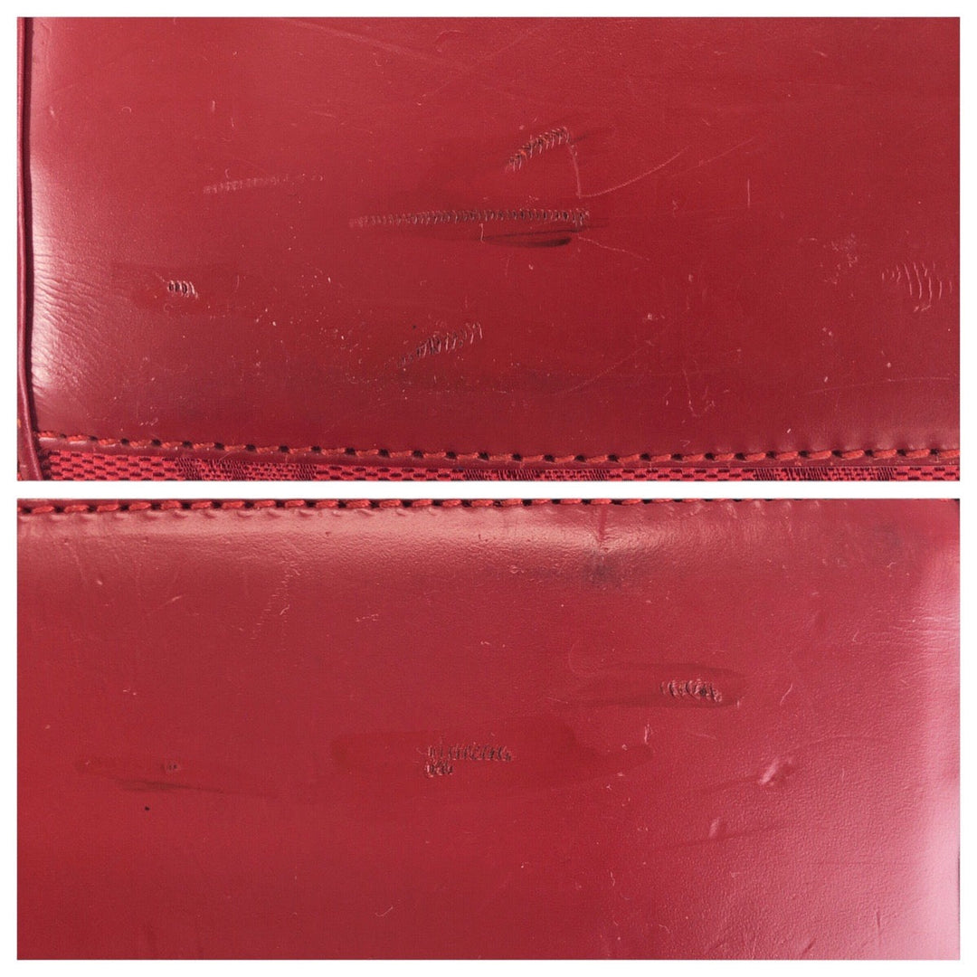 GUCCI Shoulder Bag 002 1073 GG canvas, leather Red Silver Metal Shoulder Bag handbag Jackie Women Used Authentic