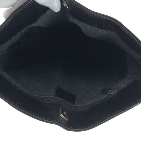 GUCCI Shoulder Bag 33900 Suede, Leather Black Green Red SilverMetal One Shoulder Bag Sherry line Women Used Authentic