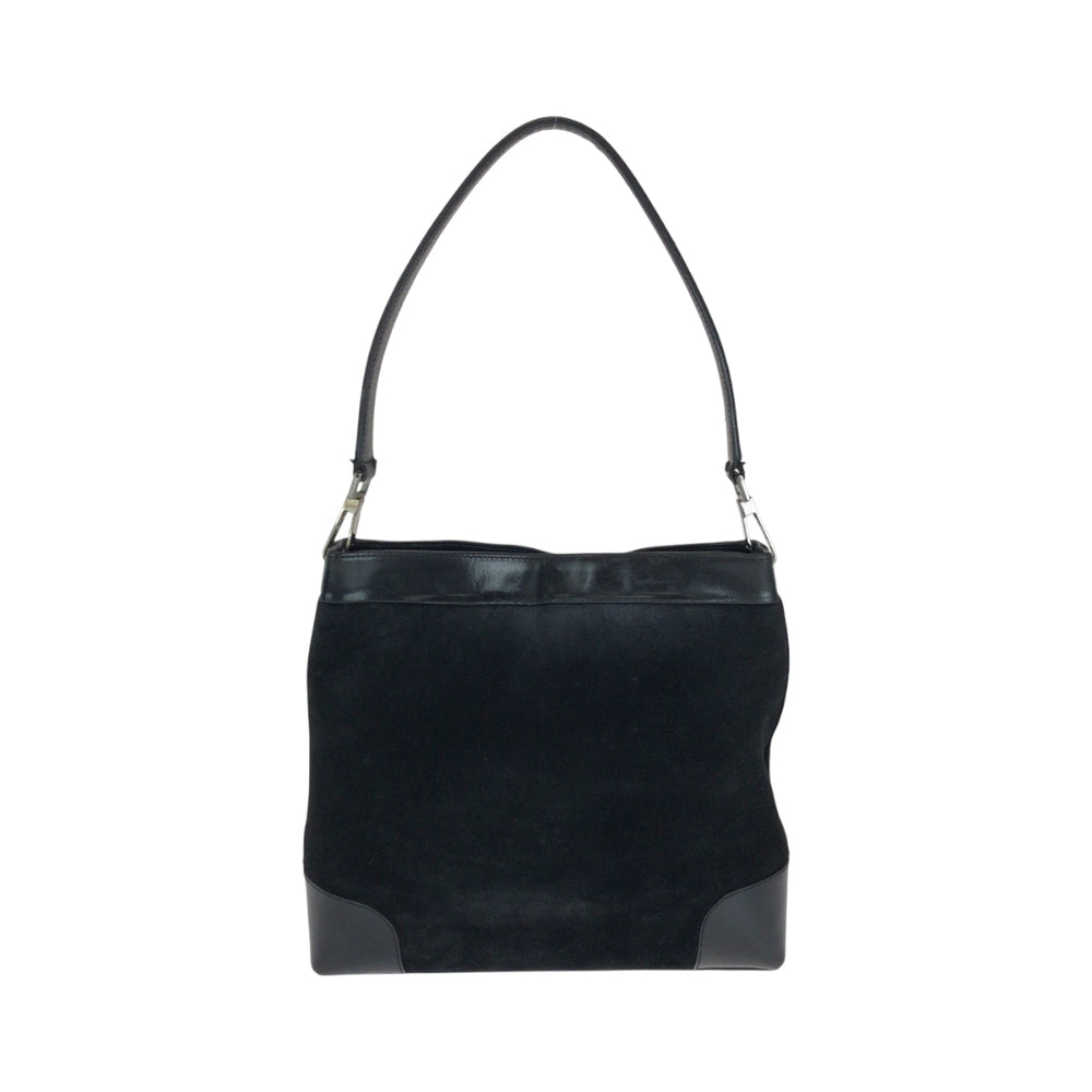 GUCCI Shoulder Bag 33900 Suede, Leather Black Green Red SilverMetal One Shoulder Bag Sherry line Women Used Authentic