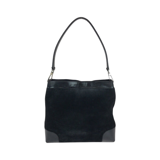 GUCCI Shoulder Bag 33900 Suede, Leather Black Green Red SilverMetal One Shoulder Bag Sherry line Women Used Authentic
