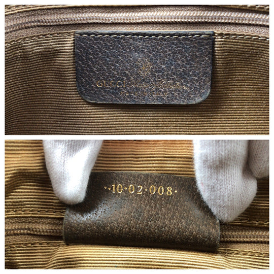 GUCCI Shoulder Bag 10 02 008 GG Supreme Canvas Beige Brown Brown Metal Shoulder Bag Shoulder Bag Sherry Line Old Gucci Women Used Authentic