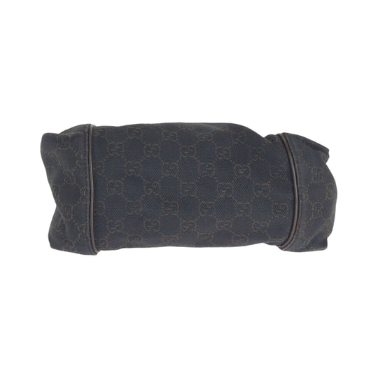 GUCCI Shoulder Bag 101333 GG canvas Brown Black Metal Shoulder Bag handbag Women Used Authentic