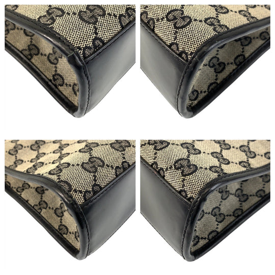 GUCCI Shoulder Bag 002 1068 GG canvas gray Jackie