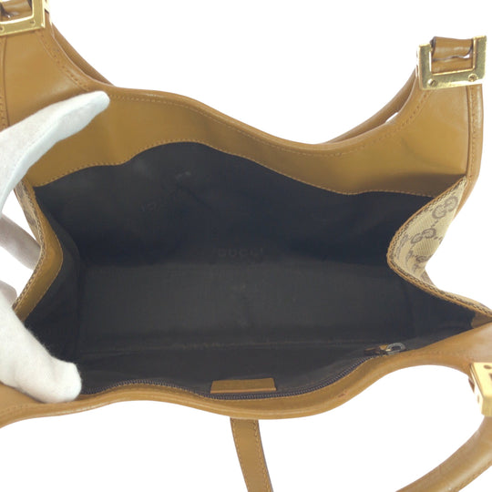 GUCCI Shoulder Bag 002 1068 GG canvas beige Jackie