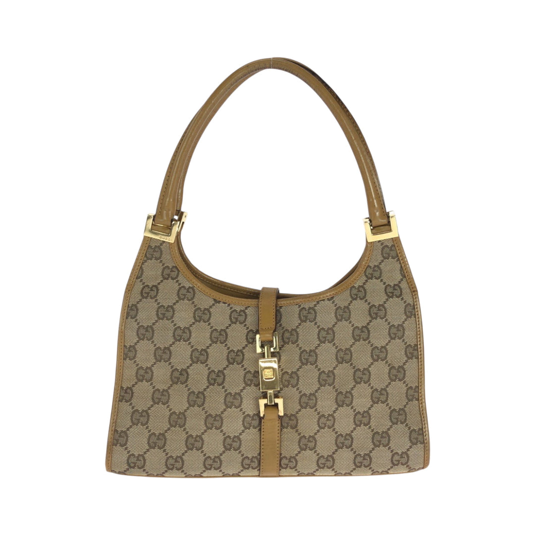 GUCCI Shoulder Bag 002 1068 GG canvas beige Jackie