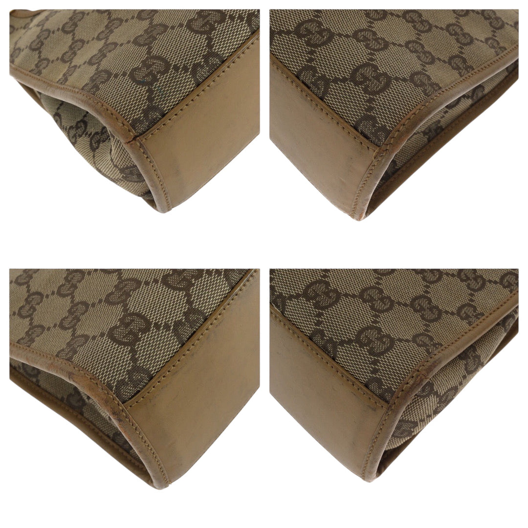 GUCCI Shoulder Bag 002 1068 GG canvas beige Jackie