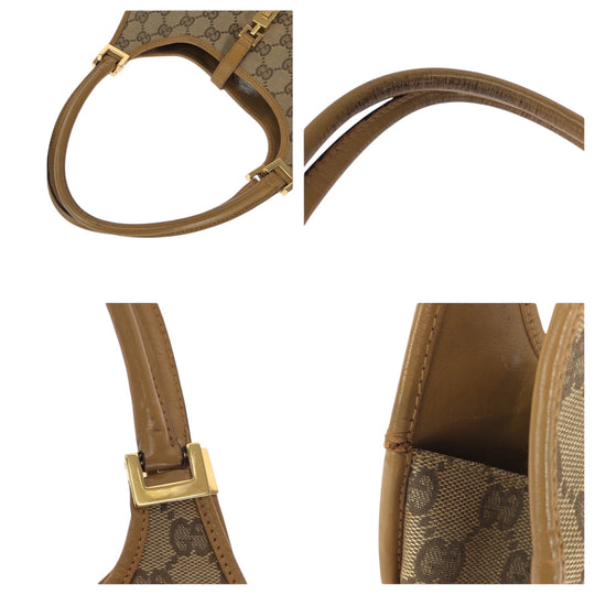 GUCCI Shoulder Bag 002 1068 GG canvas beige Jackie