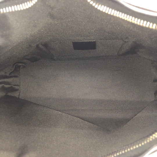 GUCCI Shoulder Bag 000 0602 GG canvas, leather Black black Hobo Shoulder Bag Women Used Authentic