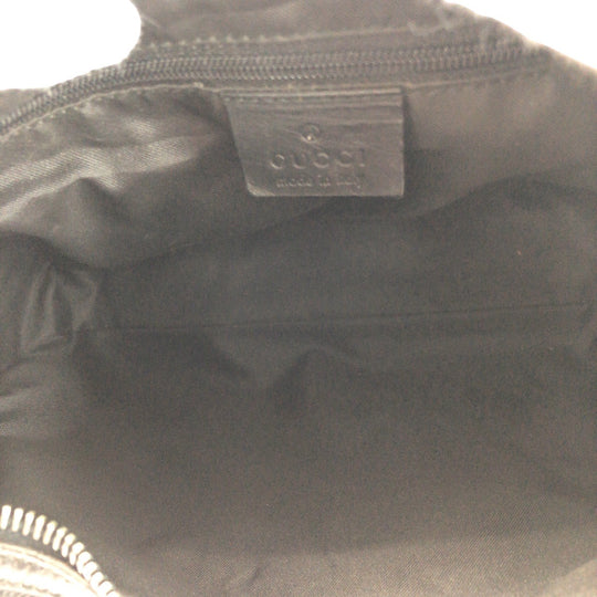 GUCCI Shoulder Bag 001 3821 Canvas, Leather Black SilverMetal Shoulder Bag Hobo Jumbo GG Women Used Authentic
