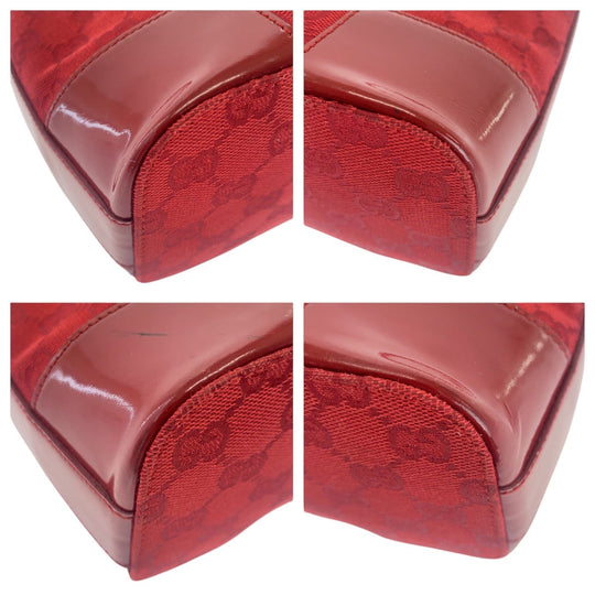GUCCI Shoulder Bag 001 4204 GG canvas Red