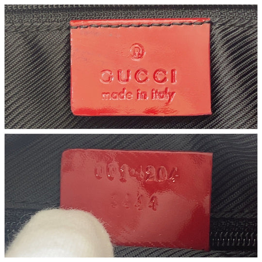 GUCCI Shoulder Bag 001 4204 GG canvas Red