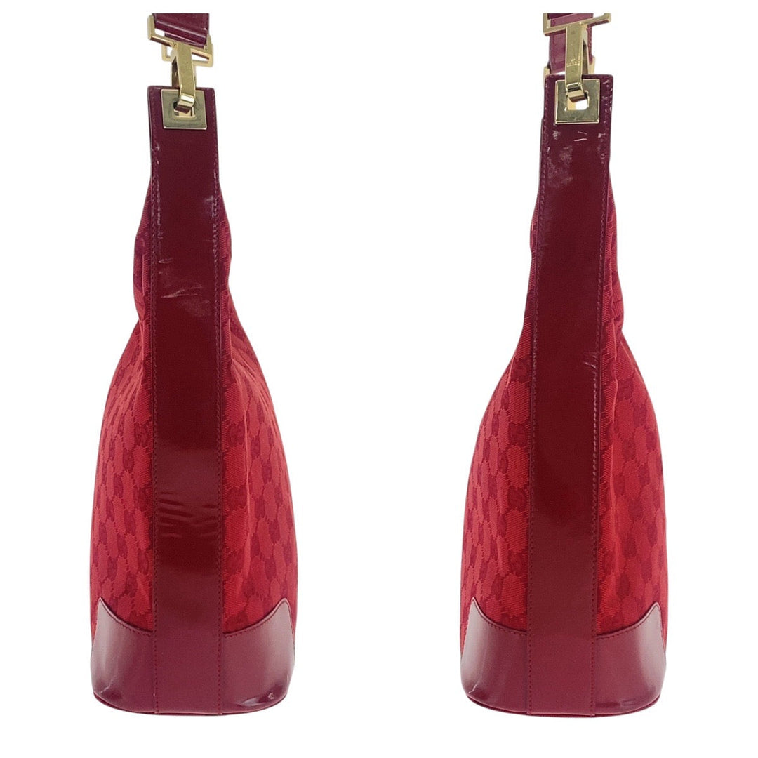 GUCCI Shoulder Bag 001 4204 GG canvas Red