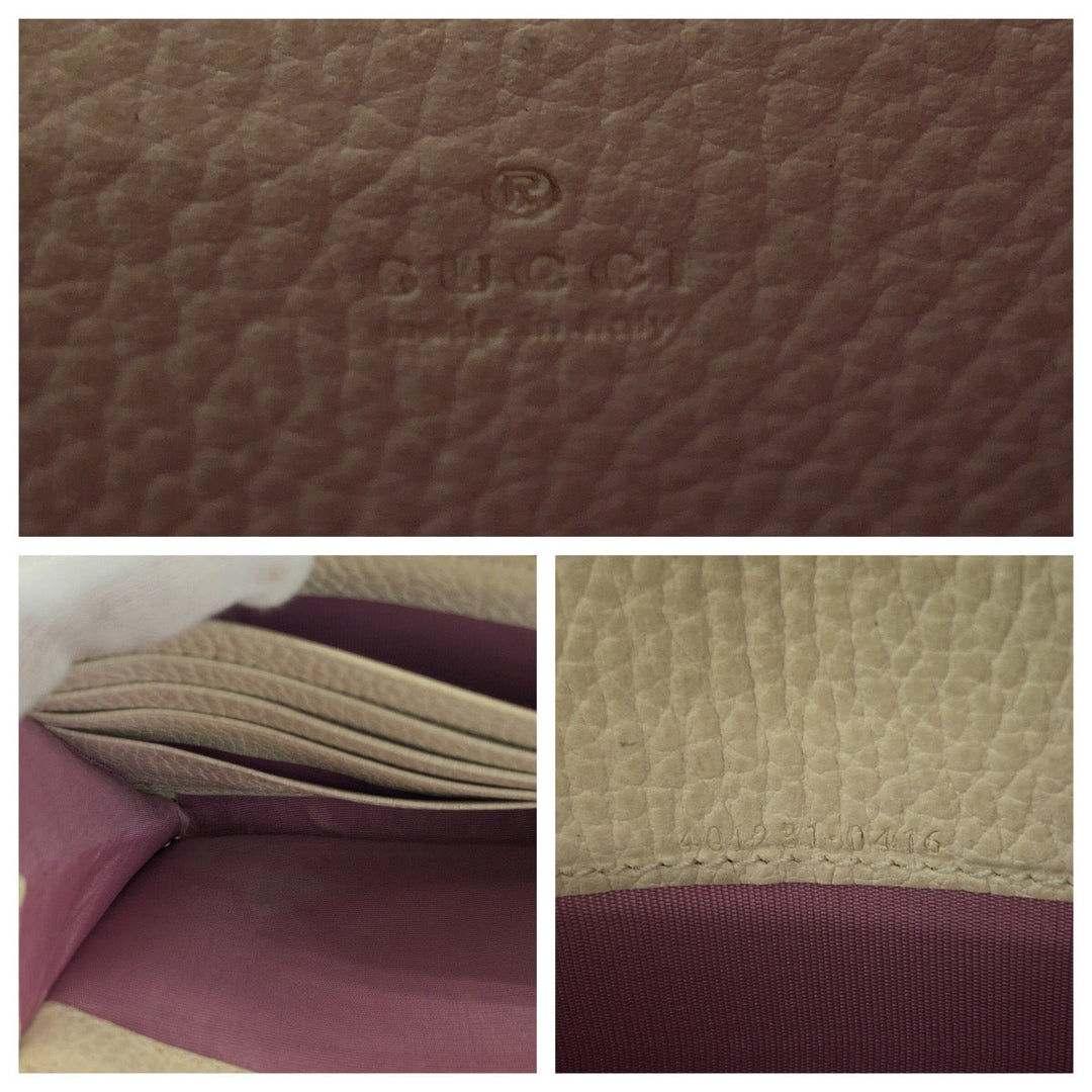 GUCCI Shoulder Bag 401231 leather White SilverMetal ChainShoulder Bag Dionysus Women Used Authentic