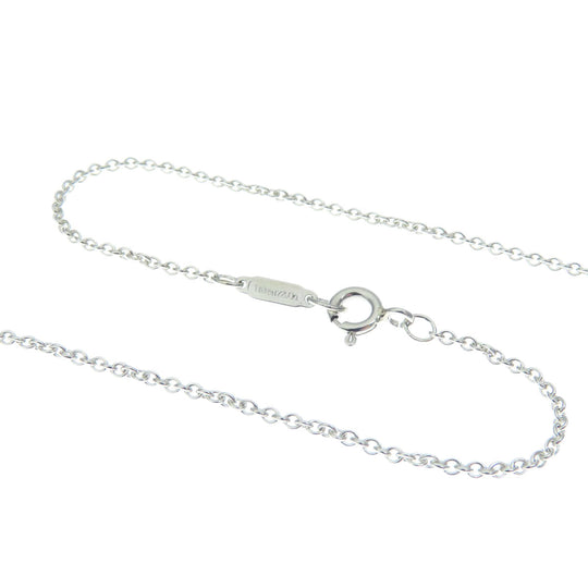 TIFFANY&Co. Necklace SV Silver Crescent Moon Medium Women Used Authentic
