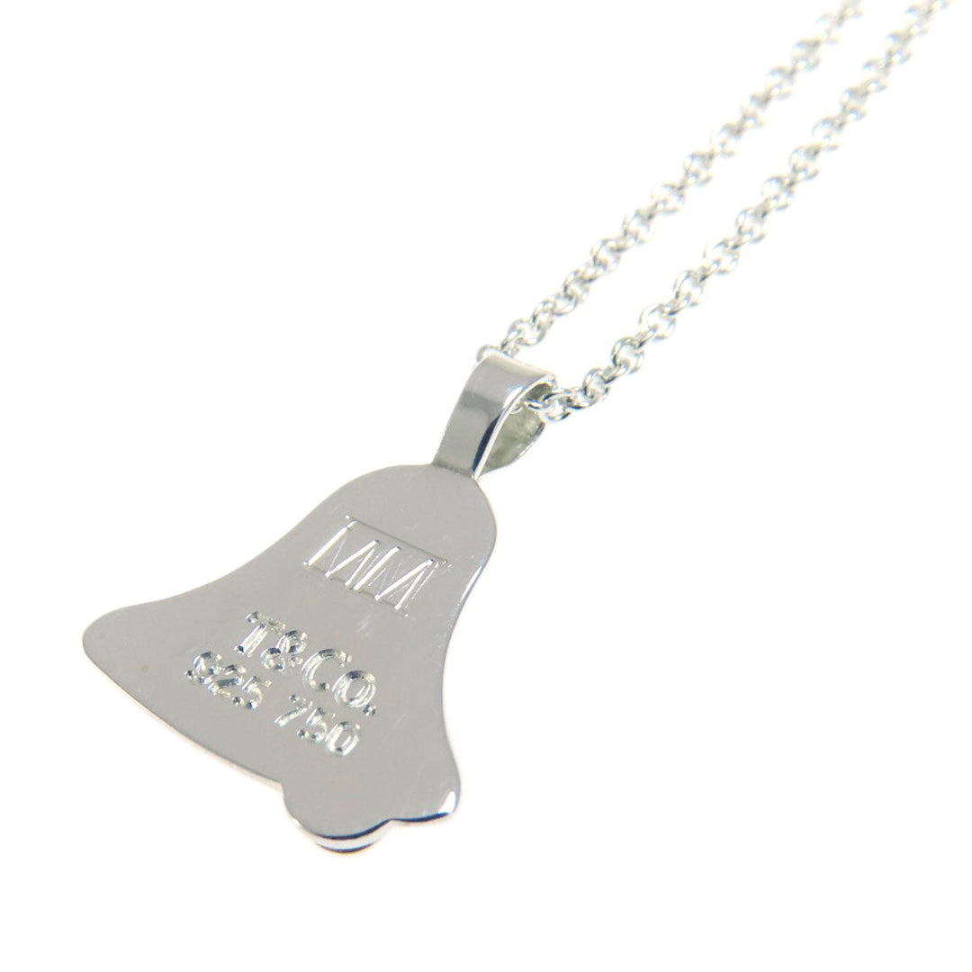 TIFFANY&Co. Necklace SV , K18YG Silver bell motif Women Used Authentic