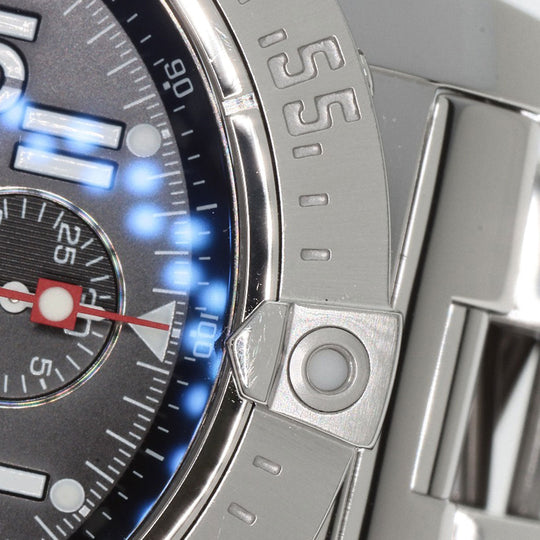 BREITLING Watches Mechanical Automatic A13380 Stainless Steel , Stainless Steel Silver Avenger black dial mens Used Authentic