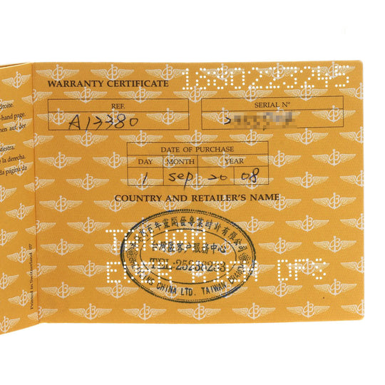 BREITLING Watches Mechanical Automatic A13380 Stainless Steel , Stainless Steel Silver Avenger black dial mens Used Authentic