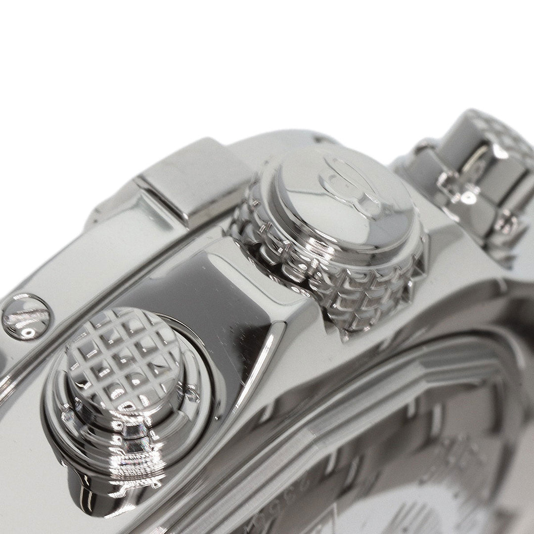 BREITLING Watches Mechanical Automatic A13380 Stainless Steel , Stainless Steel Silver Avenger black dial mens Used Authentic