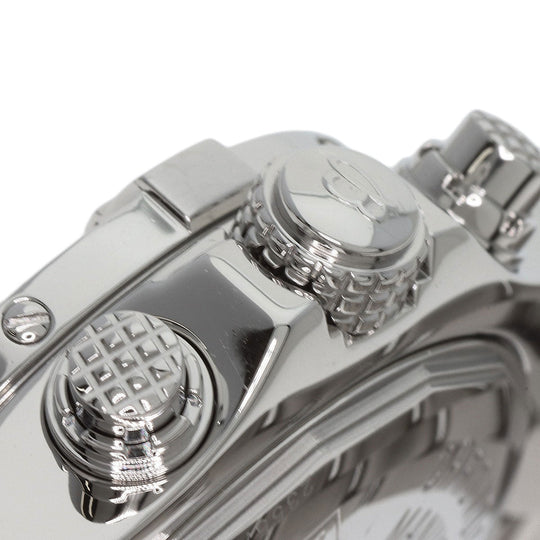 BREITLING Watches Mechanical Automatic A13380 Stainless Steel , Stainless Steel Silver Avenger black dial mens Used Authentic