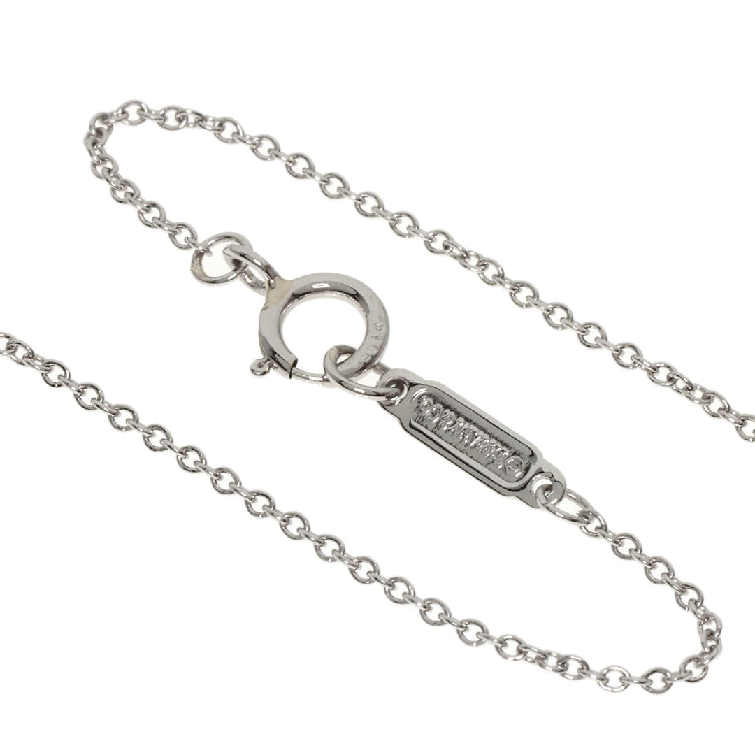 TIFFANY&Co. Necklace PT950 Silver East West Diamonds Women Used Authentic