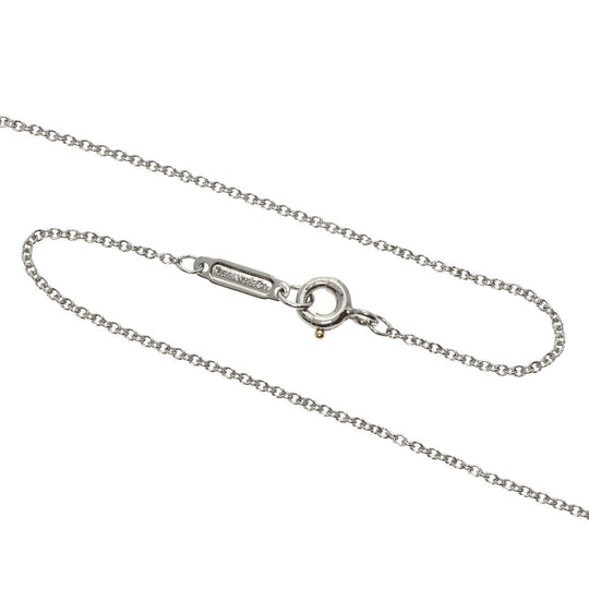 TIFFANY&Co. Necklace PT950 Silver Horseshoe diamond Women Used Authentic