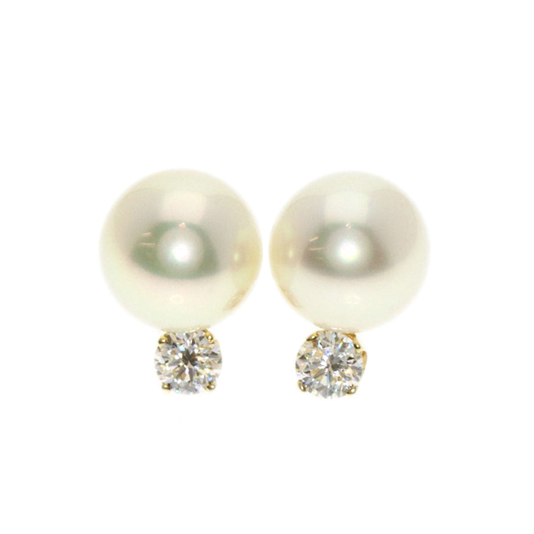TIFFANY&Co. Pierce 18K Yellow Gold gold Pearl pearl diamond Women Used Authentic