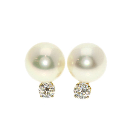 TIFFANY&Co. Pierce 18K Yellow Gold gold Pearl pearl diamond Women Used Authentic