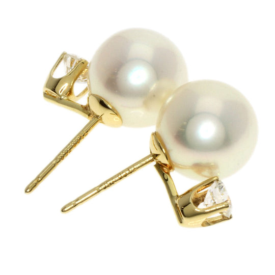 TIFFANY&Co. Pierce 18K Yellow Gold gold Pearl pearl diamond Women Used Authentic