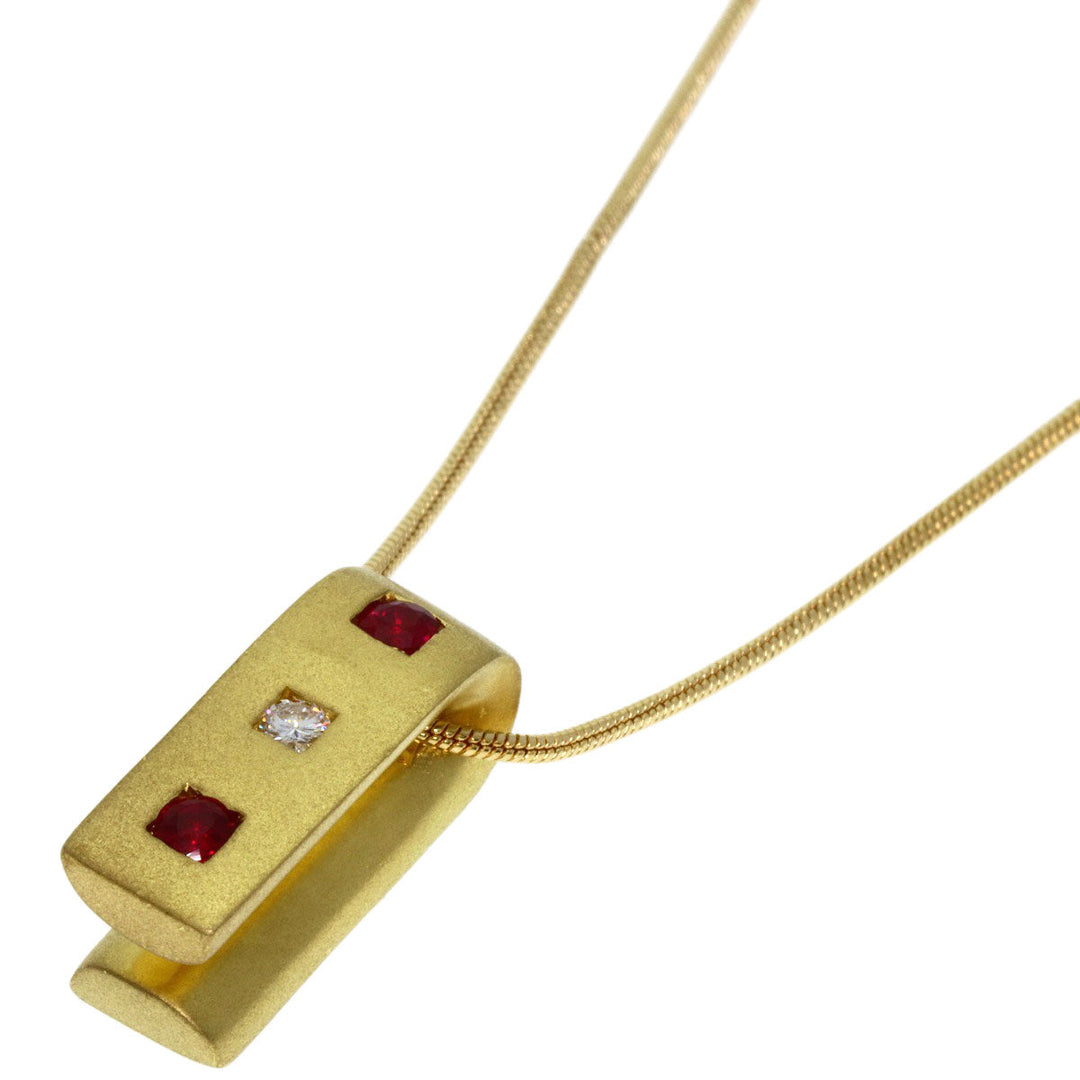 Damiani Necklace 18K Yellow Gold gold Ruby diamond