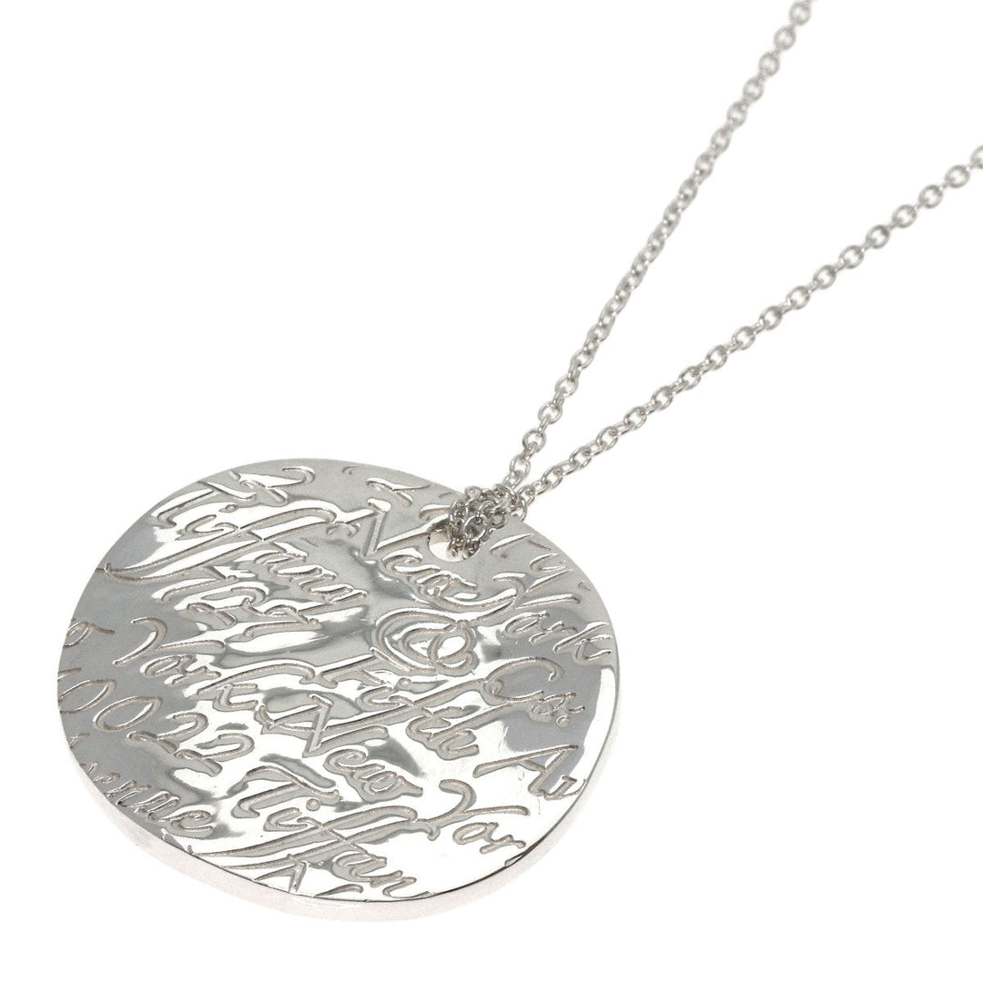 TIFFANY&Co. Necklace SV Silver Notes Round Ginza 2008 Women Used Authentic