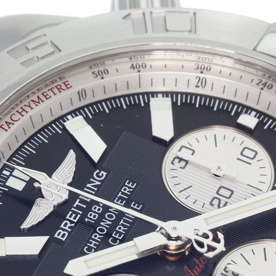 BREITLING Watches AB0110 Stainless Steel Silver Chrono mat 44 mens Used Authentic