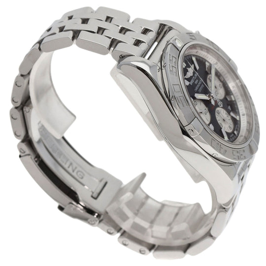 BREITLING Watches AB0110 Stainless Steel Silver Chrono mat 44 mens Used Authentic