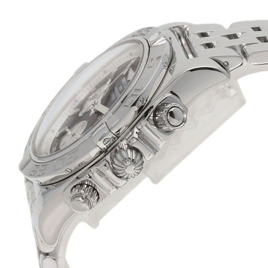 BREITLING Watches AB0110 Stainless Steel Silver Chrono mat 44 mens Used Authentic