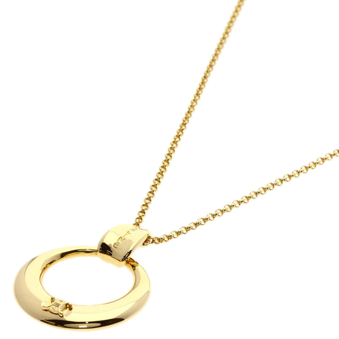 CELINE Necklace 18K Yellow Gold gold Circle Macadam