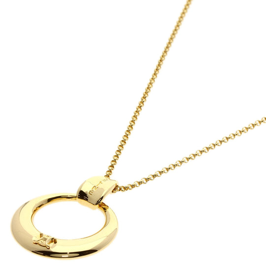 CELINE Necklace 18K Yellow Gold gold Circle Macadam