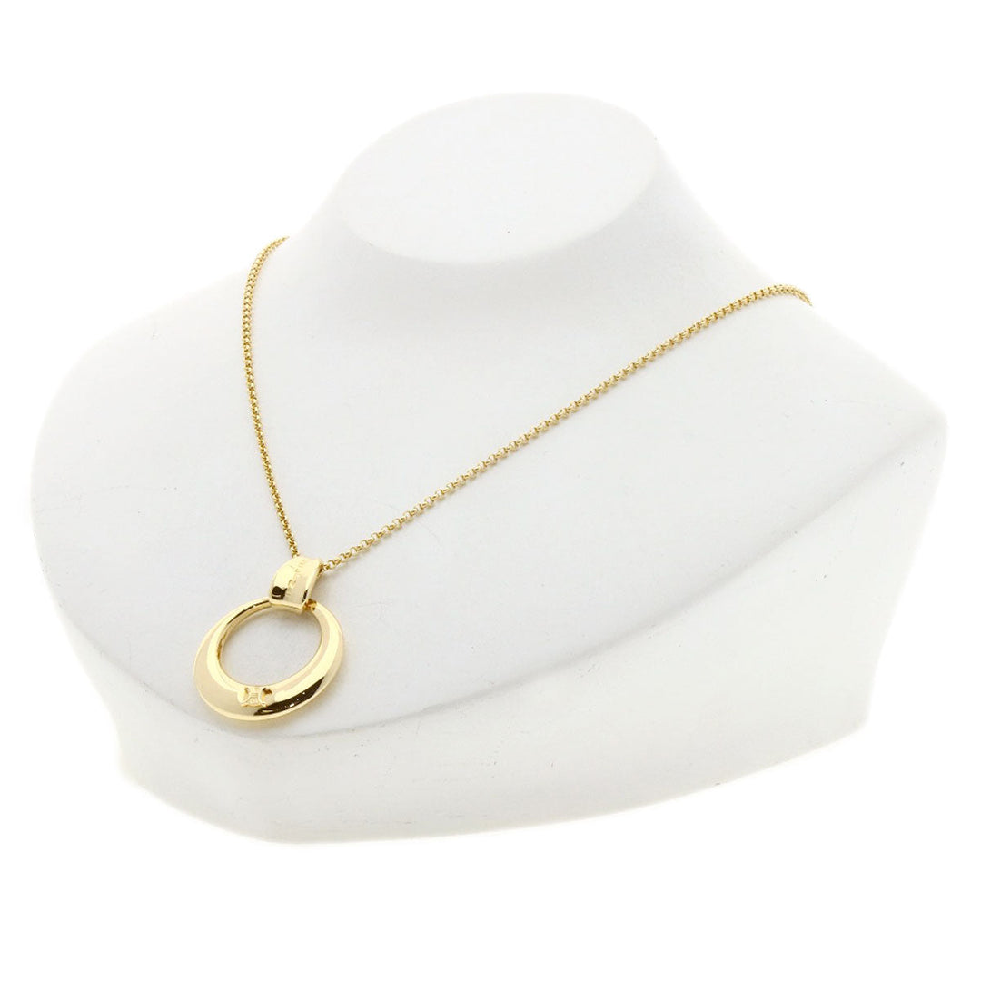 CELINE Necklace 18K Yellow Gold gold Circle Macadam