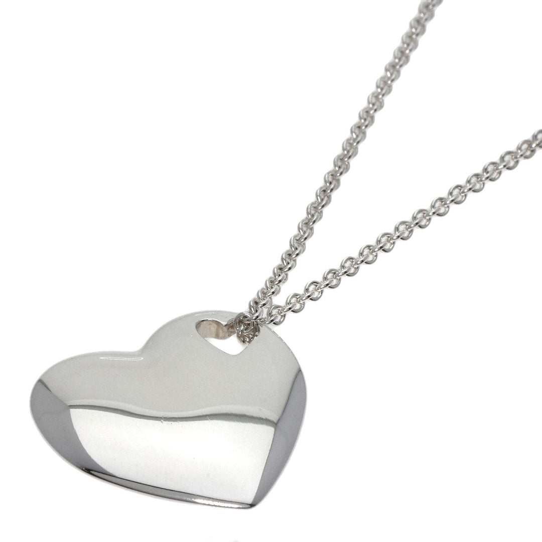 TIFFANY&Co. Necklace SV Silver heart Women Used Authentic