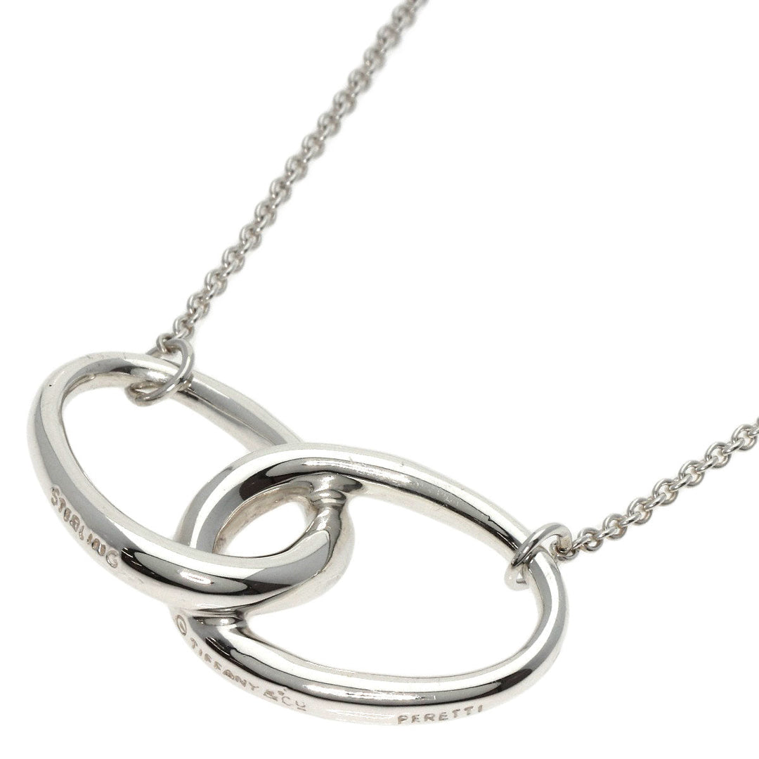 TIFFANY&Co. Necklace SV Silver Double loop Women Used Authentic