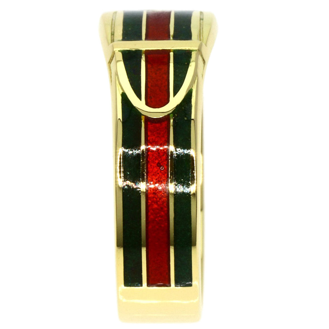 GUCCI Ring 18K Yellow Gold gold sherry line enamel