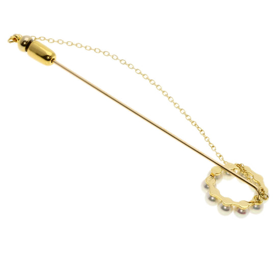 MIKIMOTO Brooch 18K Yellow Gold gold Baby Pearl Pearl Pin Brooch Women Used Authentic